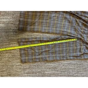 A New Day Lightweight Brown Plaid Belted Loose Fitting Pants Size 18